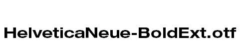 HelveticaNeue-BoldExt