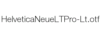 HelveticaNeueLTPro-Lt