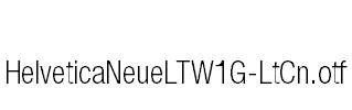 HelveticaNeueLTW1G-LtCn