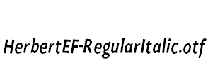 HerbertEF-RegularItalic