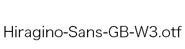 Hiragino-Sans-GB-W3