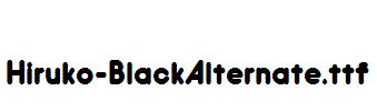 Hiruko-BlackAlternate
