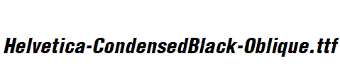Helvetica-CondensedBlack-Oblique