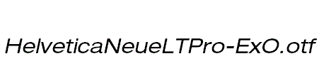 HelveticaNeueLTPro-ExO