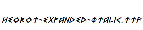 Heorot-Expanded-Italic