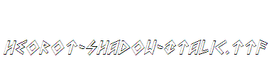 Heorot-Shadow-Italic