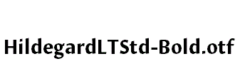 HildegardLTStd-Bold