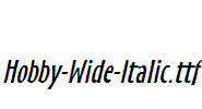 Hobby-Wide-Italic