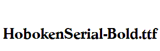 HobokenSerial-Bold