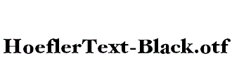HoeflerText-Black