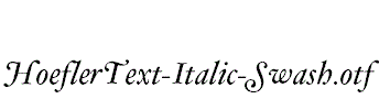 HoeflerText-Italic-Swash