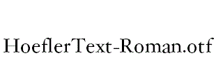 HoeflerText-Roman