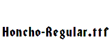 Honcho-Regular