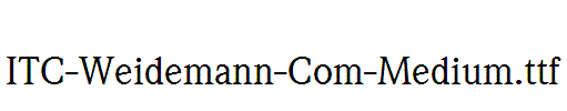 ITC-Weidemann-Com-Medium