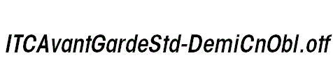 ITCAvantGardeStd-DemiCnObl