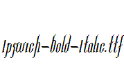 Ipswich-Bold-Italic