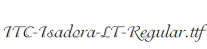 ITC-Isadora-LT-Regular