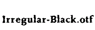 Irregular-Black