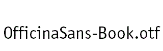 OfficinaSans-Book