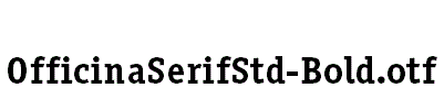 OfficinaSerifStd-Bold