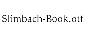 Slimbach-Book