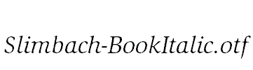 Slimbach-BookItalic