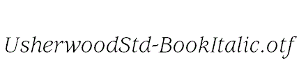 UsherwoodStd-BookItalic