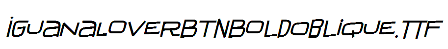 IguanaLoverBTNBoldOblique