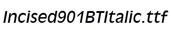 Incised901BTItalic