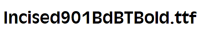 Incised901BdBTBold