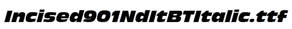Incised901NdItBTItalic