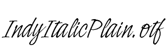 IndyItalicPlain