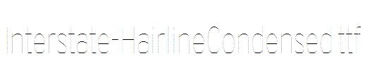 Interstate-HairlineCondensed