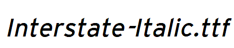 Interstate-Italic