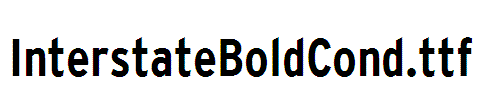 InterstateBoldCond