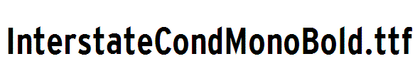 InterstateCondMonoBold