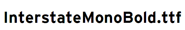 InterstateMonoBold