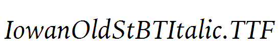 IowanOldStBTItalic