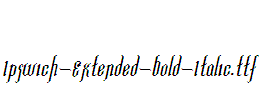 Ipswich-Extended-Bold-Italic