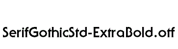 SerifGothicStd-ExtraBold