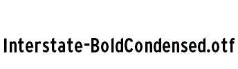 Interstate-BoldCondensed