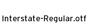 Interstate-Regular