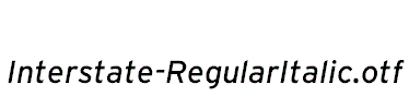 Interstate-RegularItalic