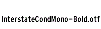 InterstateCondMono-Bold