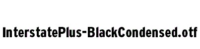 InterstatePlus-BlackCondensed