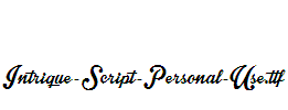 Intrique-Script-Personal-Use