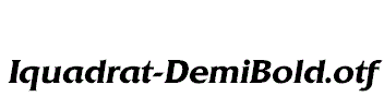 Iquadrat-DemiBold