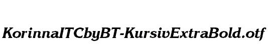 KorinnaITCbyBT-KursivExtraBold