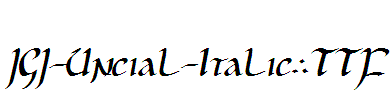 JGJ-Uncial-Italic