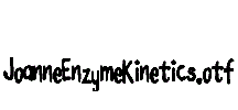 JoanneEnzymeKinetics